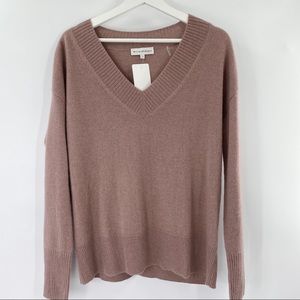 White + Warren v neck cashmere sweater